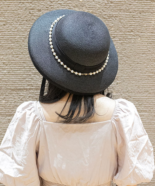 モデル頭囲：55cm 着用サイズ：ONESIZE