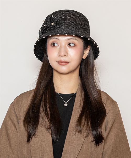 モデル頭囲：56cm 着用サイズ：ONESIZE