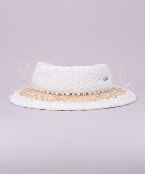 LUXURY VISOR WHITE ONESIZE
