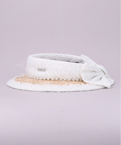 LUXURY VISOR WHITE ONESIZE