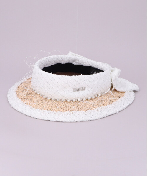 LUXURY VISOR WHITE ONESIZE