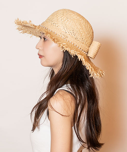 モデル頭囲：56cm 着用サイズ：ONESIZE