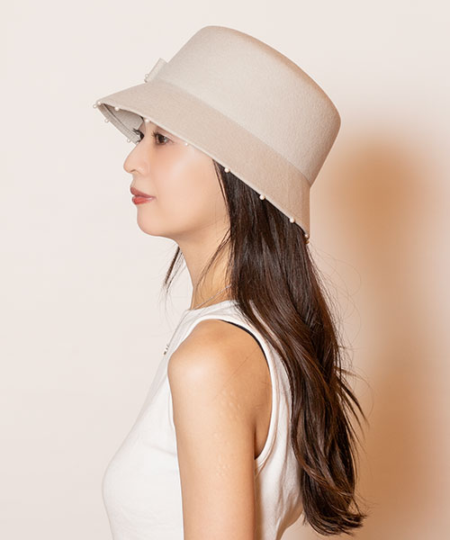 モデル頭囲：56cm 着用サイズ：ONESIZE