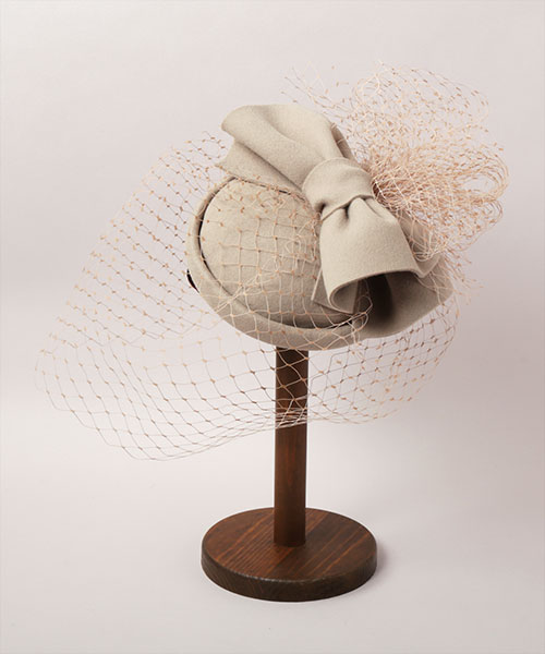 COCKTAIL TOQUE BEIGE ONESIZE