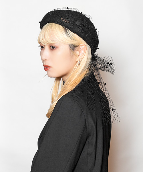 モデル頭囲：58cm 着用サイズ：ONESIZE