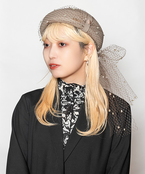 モデル頭囲：58cm 着用サイズ：ONESIZE