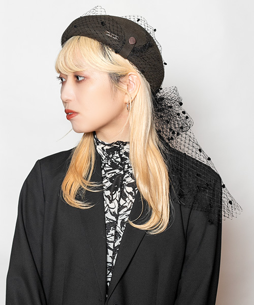 モデル頭囲：58cm 着用サイズ：ONESIZE