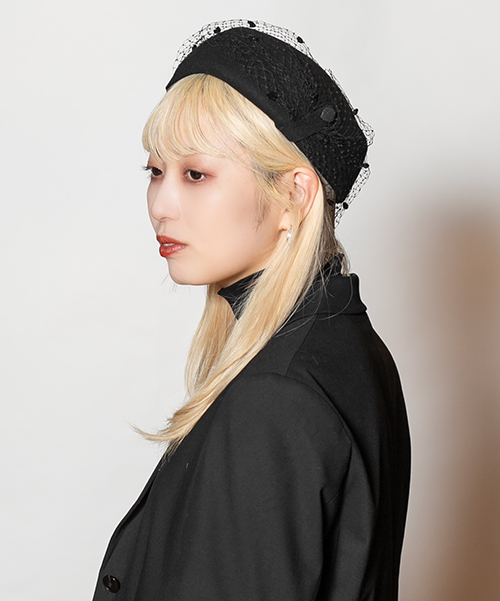 モデル頭囲：58cm 着用サイズ：ONESIZE