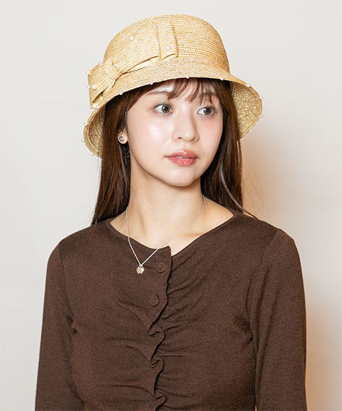 モデル頭囲：56cm 着用サイズ：ONESIZE