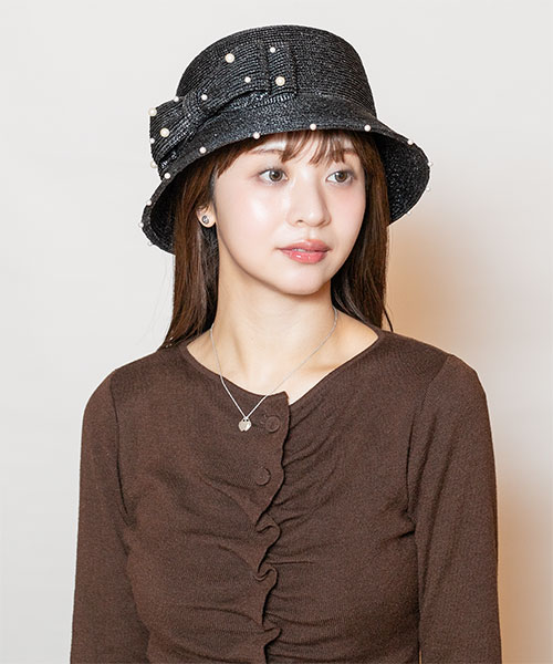 モデル頭囲：56cm 着用サイズ：ONESIZE