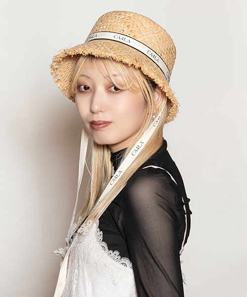 モデル頭囲：58cm 着用サイズ：ONESIZE