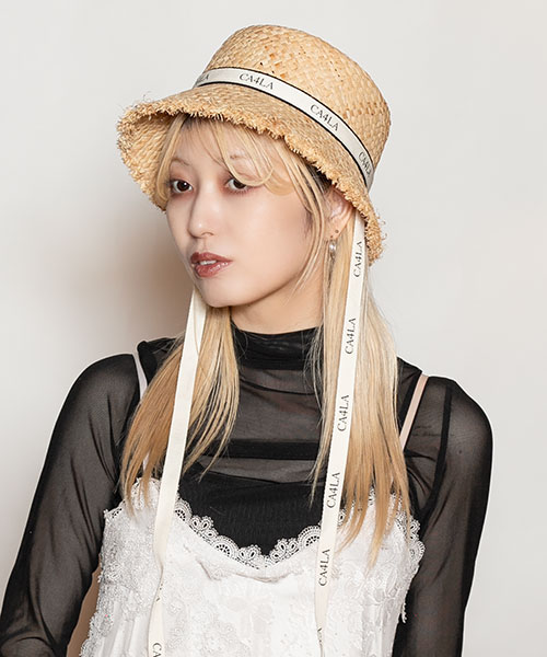 モデル頭囲：58cm 着用サイズ：ONESIZE