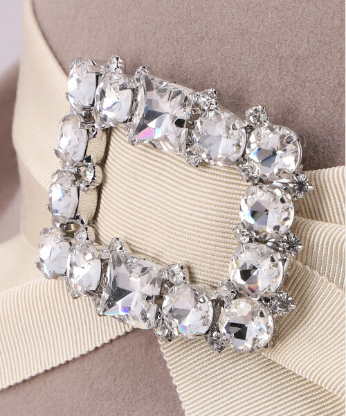 JEWEL BUCKLE HAT BEIGE ONESIZE