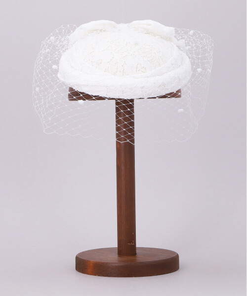 LACE VEIL TOQUE BLACK ONESIZE