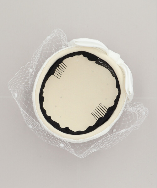 LACE VEIL TOQUE BLACK ONESIZE