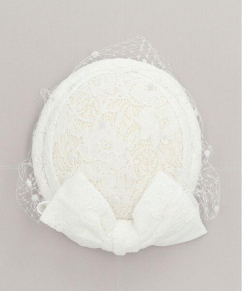 LACE VEIL TOQUE BLACK ONESIZE