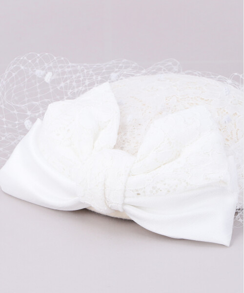 LACE VEIL TOQUE BLACK ONESIZE