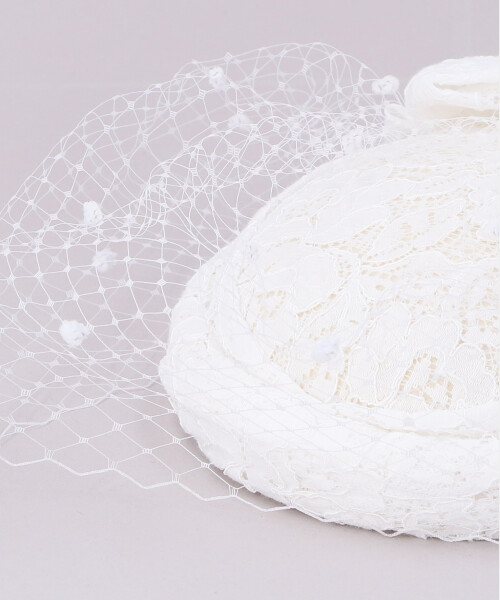 LACE VEIL TOQUE BLACK ONESIZE