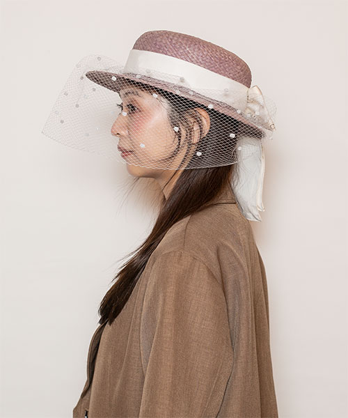 モデル頭囲：56cm 着用サイズ：ONESIZE