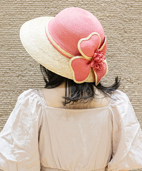 モデル頭囲：55cm 着用サイズ：ONESIZE