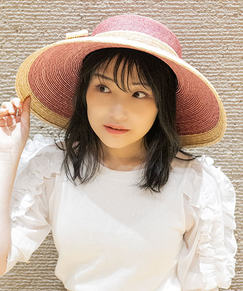 モデル頭囲：55cm 着用サイズ：ONESIZE