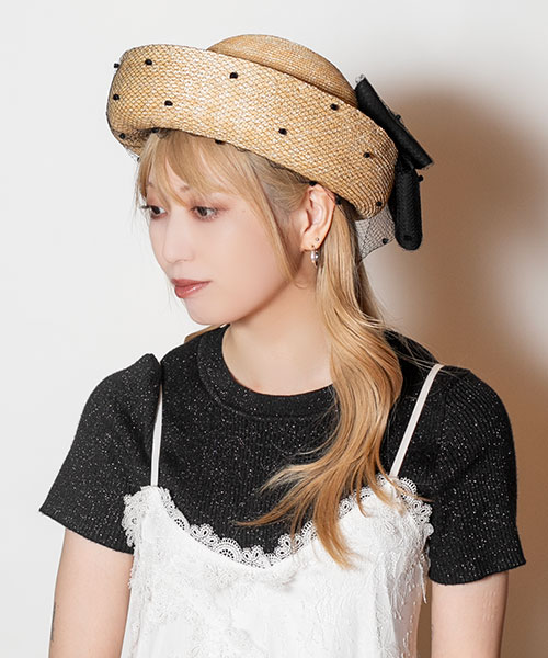 モデル頭囲：58cm 着用サイズ：ONESIZE