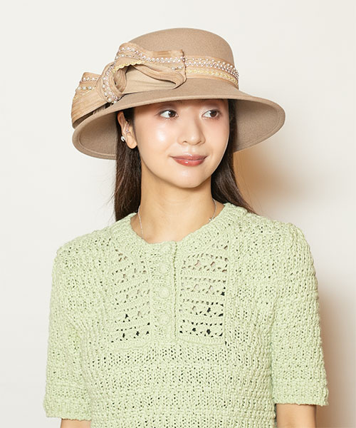 モデル頭囲：56cm 着用サイズ：ONESIZE