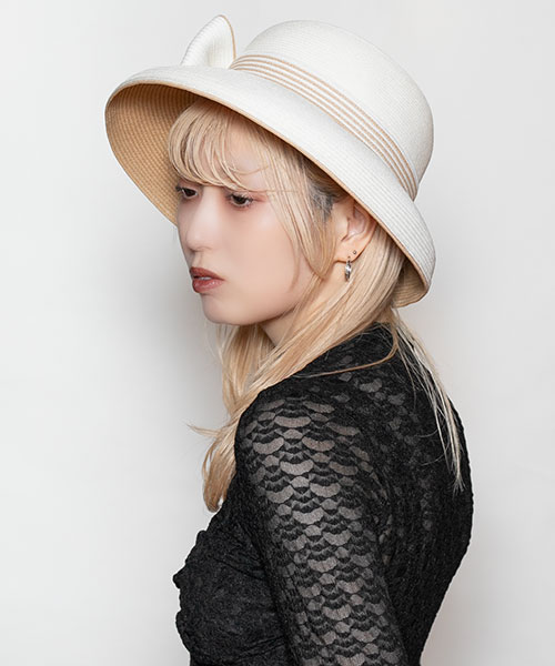 モデル頭囲：58cm 着用サイズ：ONESIZE