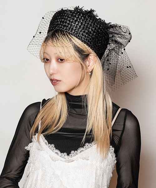モデル頭囲：58cm 着用サイズ：ONESIZE