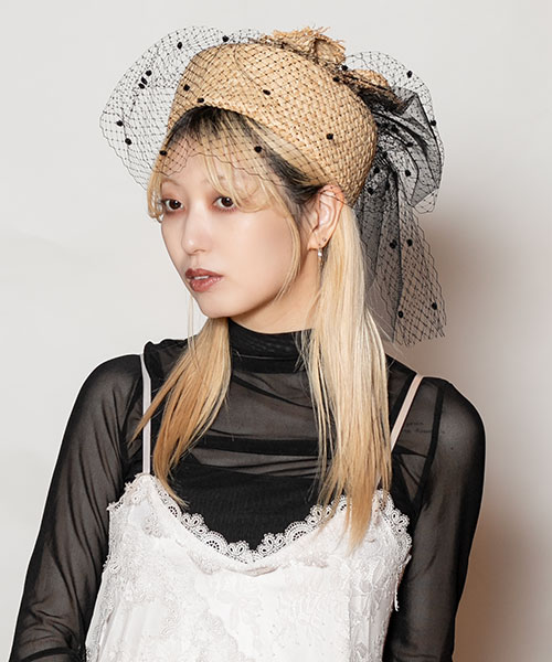 モデル頭囲：58cm 着用サイズ：ONESIZE