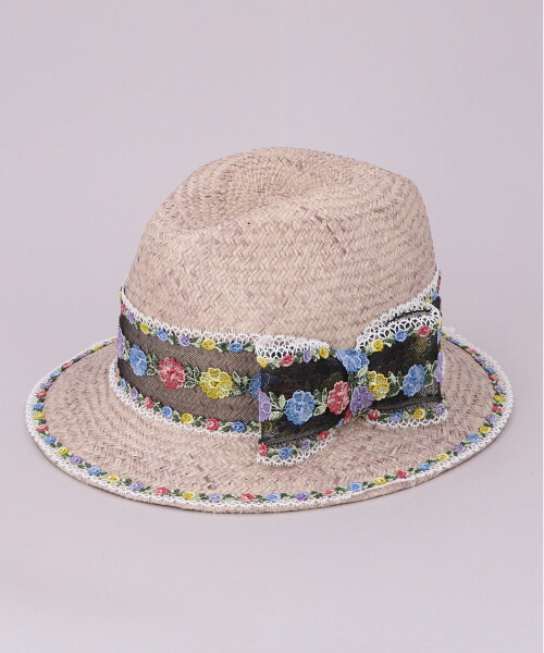 FLOWER RIBBON BEIGE ONESIZE