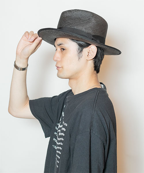 モデル頭囲：58cm 着用サイズ：ONESIZE