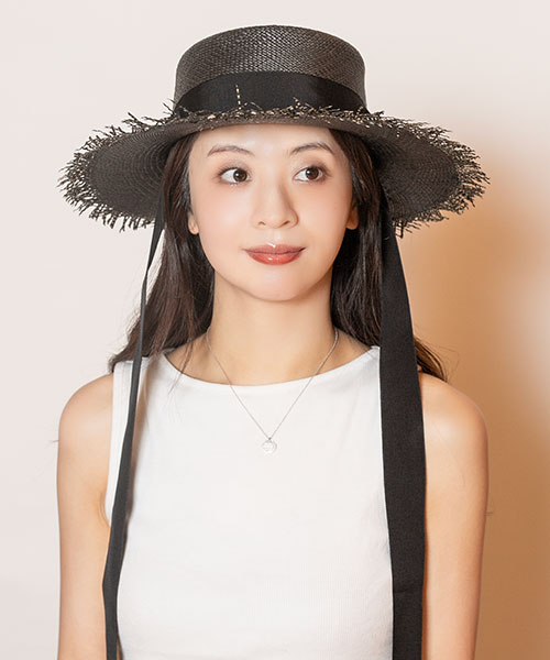 モデル頭囲：56cm 着用サイズ：ONESIZE