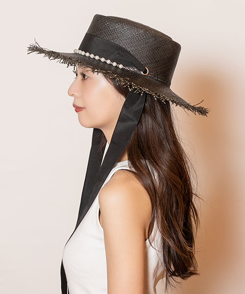 モデル頭囲：56cm 着用サイズ：ONESIZE