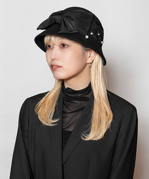 モデル頭囲：58cm 着用サイズ：ONESIZE