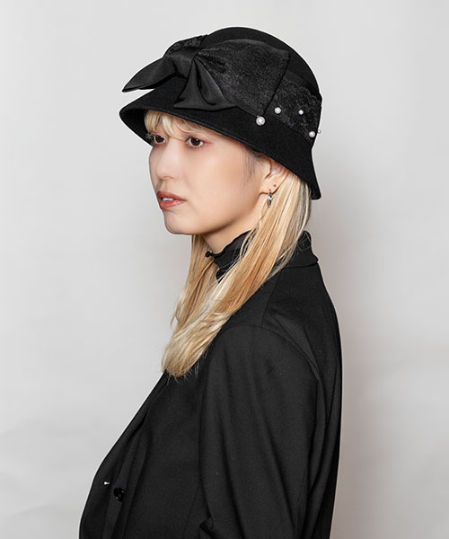 モデル頭囲：58cm 着用サイズ：ONESIZE