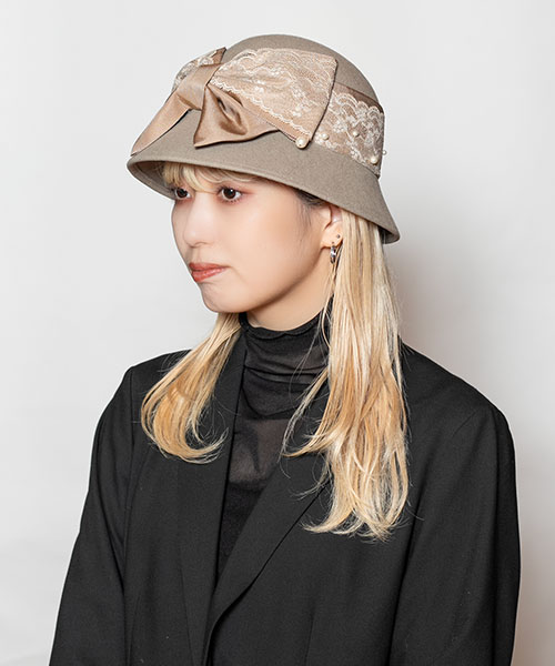 モデル頭囲：58cm 着用サイズ：ONESIZE