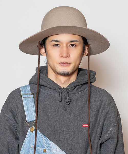 モデル頭囲：58cm 着用サイズ：ONESIZE