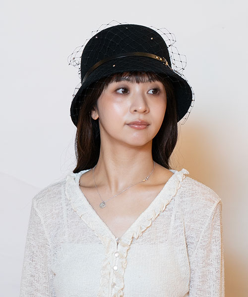 モデル頭囲：56cm 着用サイズ：ONESIZE