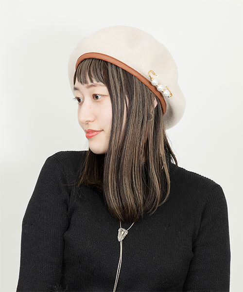 JEWELRY ITEMS BERET(ONESIZE BLACK): ベレー｜帽子通販｜CA4LA 