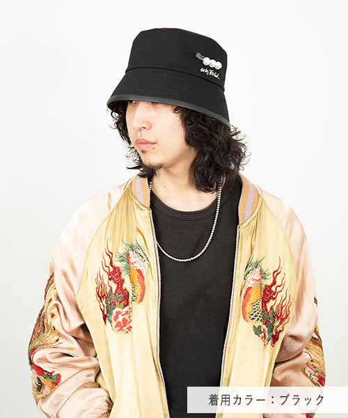 JEWELRY ITEMS BUCKET HAT BLACK ONESIZE