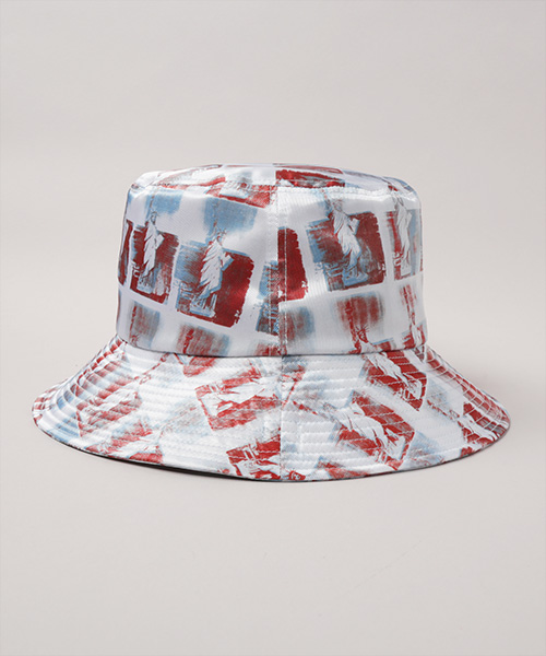 STATUE OF LIBERTY PATTERN HAT(ONESIZE WHITE): ハット｜帽子通販 