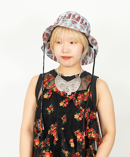 STATUE OF LIBERTY PATTERN HAT(ONESIZE WHITE): ハット｜帽子通販 