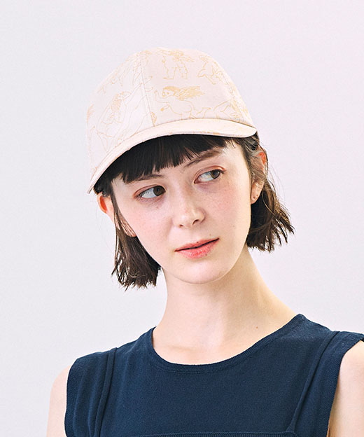 モデル頭囲：52cm 着用サイズ：ONESIZE