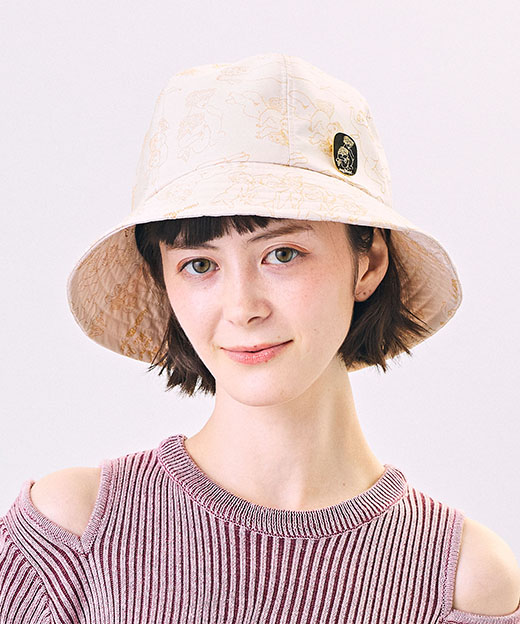 モデル頭囲：52cm 着用サイズ：ONESIZE