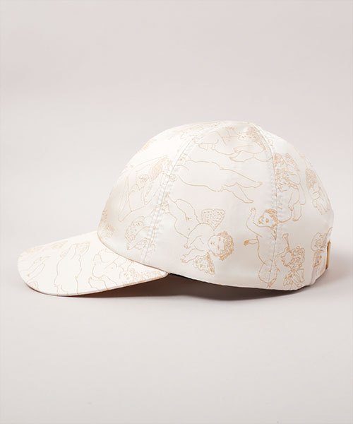 KIDS CHERBS PATTERN CAP BLACK 52-54