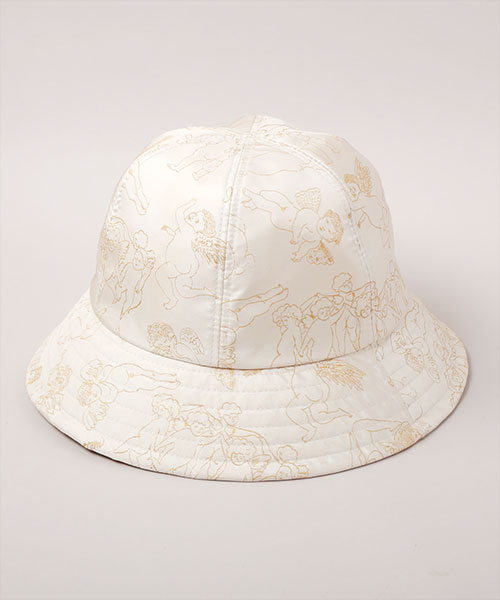 KIDS CHERBS PATTERN HAT BEIGE 52-54