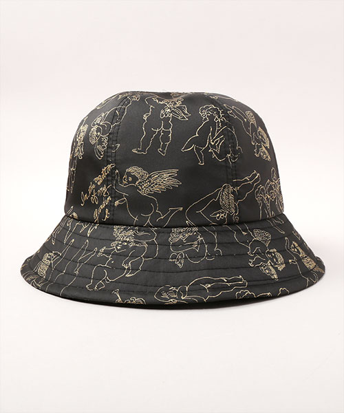 KIDS CHERBS PATTERN HAT BEIGE 52-54