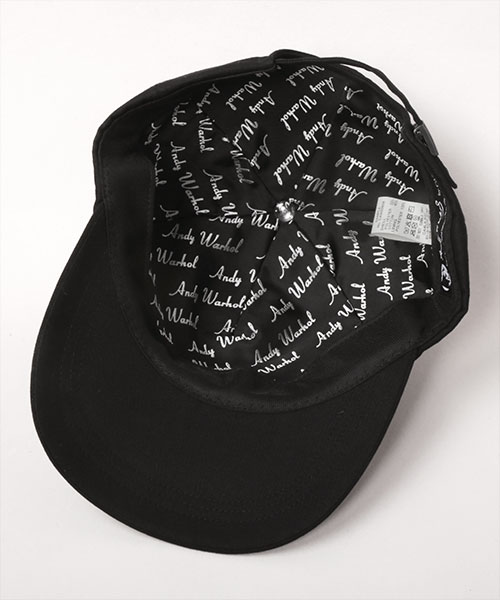 帽子 andy warhol by ca4la design knit cap ANDY WARHOL ART KNITCAP(ONESIZE BLACK): ニットキャップ 帽子