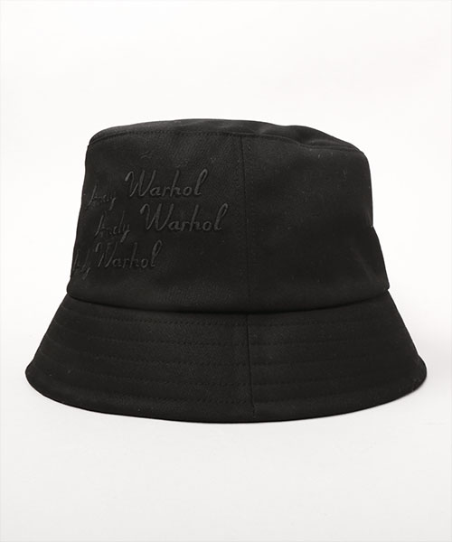 【Andy Warhol by CA4LA】ストローハット（ピンバッジ付き） ANDY WARHOL ART HAT (hat mail order | CA4LA official ONLINE SHOP